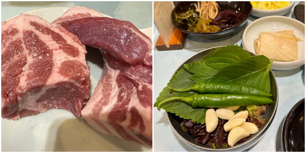 釜山必吃烤肉《3.5cm味贊王鹽烤肉맛찬들왕소금구이》春季限定水芹菜(미나리)、這個時間吃最優惠。 - 第5張圖 3.5cm味贊王鹽烤肉西面店(맛찬들왕소금구이서면점)