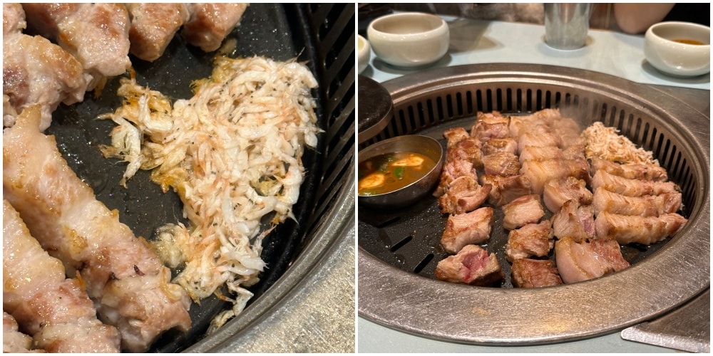 釜山必吃烤肉《3.5cm味贊王鹽烤肉맛찬들왕소금구이》春季限定水芹菜(미나리)、這個時間吃最優惠。 - 第10張圖