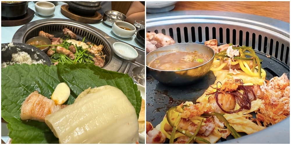 釜山必吃烤肉《3.5cm味贊王鹽烤肉맛찬들왕소금구이》春季限定水芹菜(미나리)、這個時間吃最優惠。 - 第15張圖