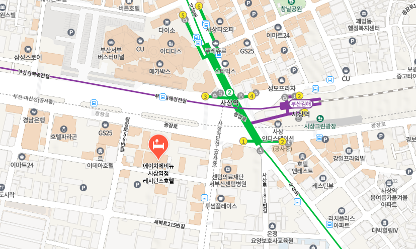 【沙上站住宿推薦】H avenue sasang station Residence hotel 含廚房家庭式公寓、超早飛機、舒適又省心 - 第20張圖 【沙上站住宿推薦】H avenue sasang station Residence hotel 含廚房家庭式公寓、超早飛機、舒適又省心